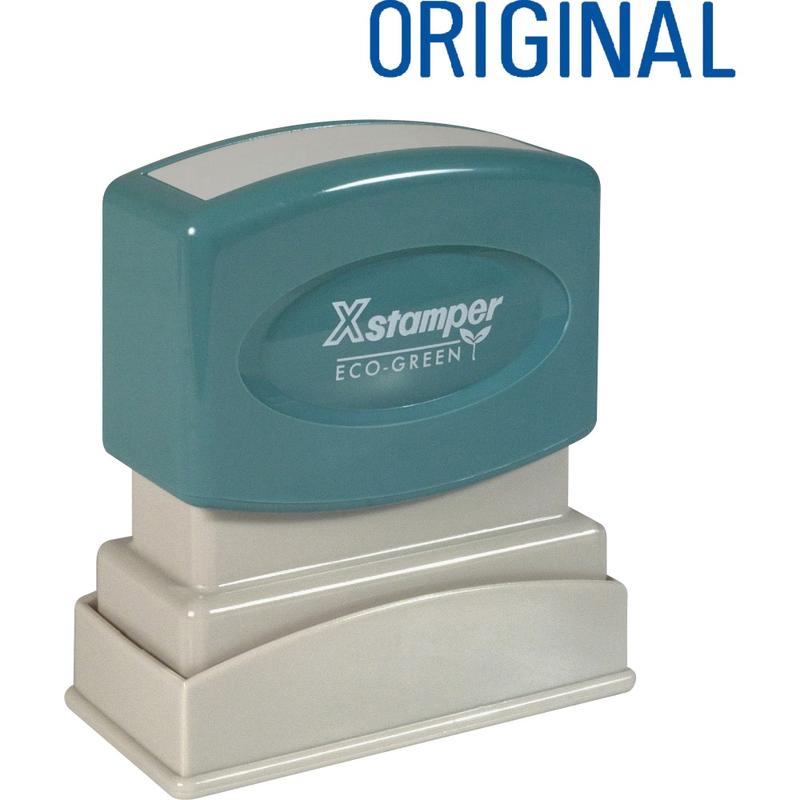 Xstamper One-Color Title Stamp, Pre-Inked, 