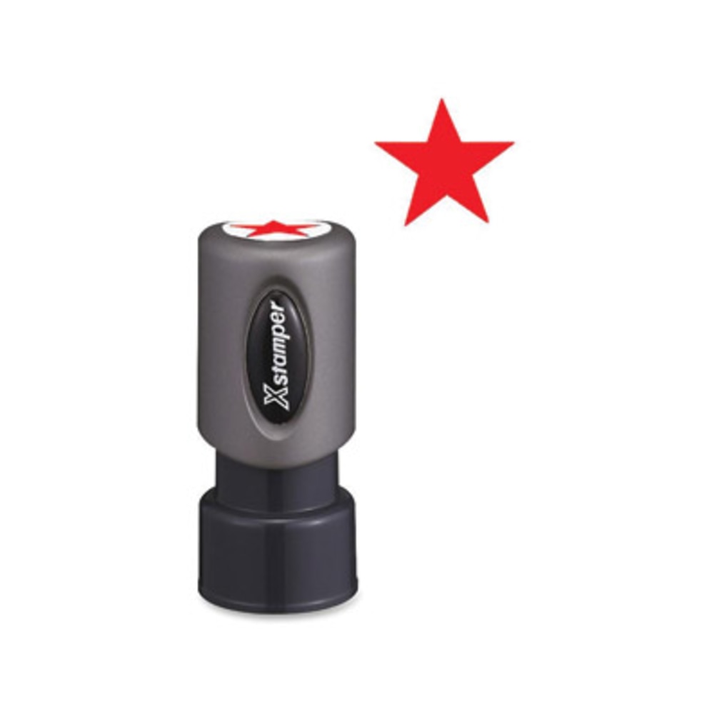 Xstamper Pre-Inked Star Shape Stamp, 65% Recycled, 100000 Impression, Red (Min Order Qty 7) MPN:11309