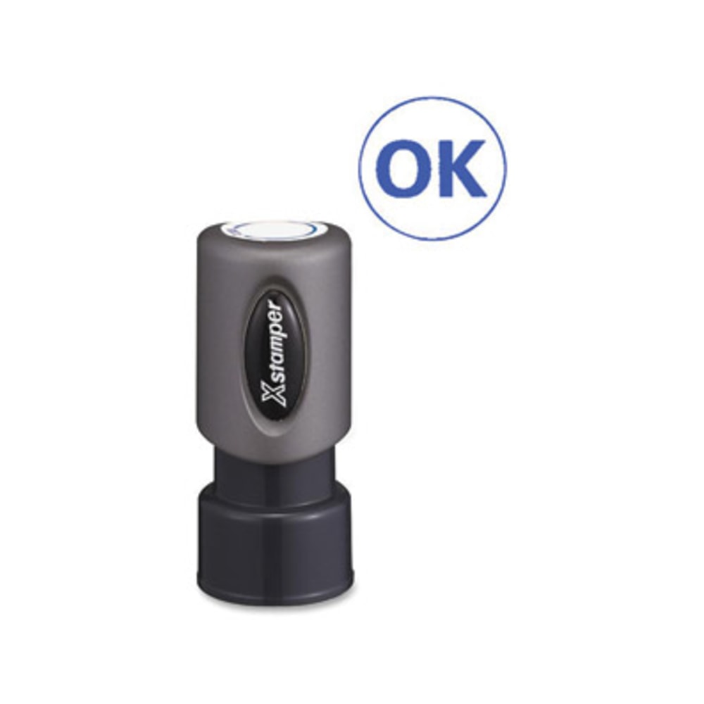 Xstamper Pre-Inked OK Stamp - Message Stamp - 