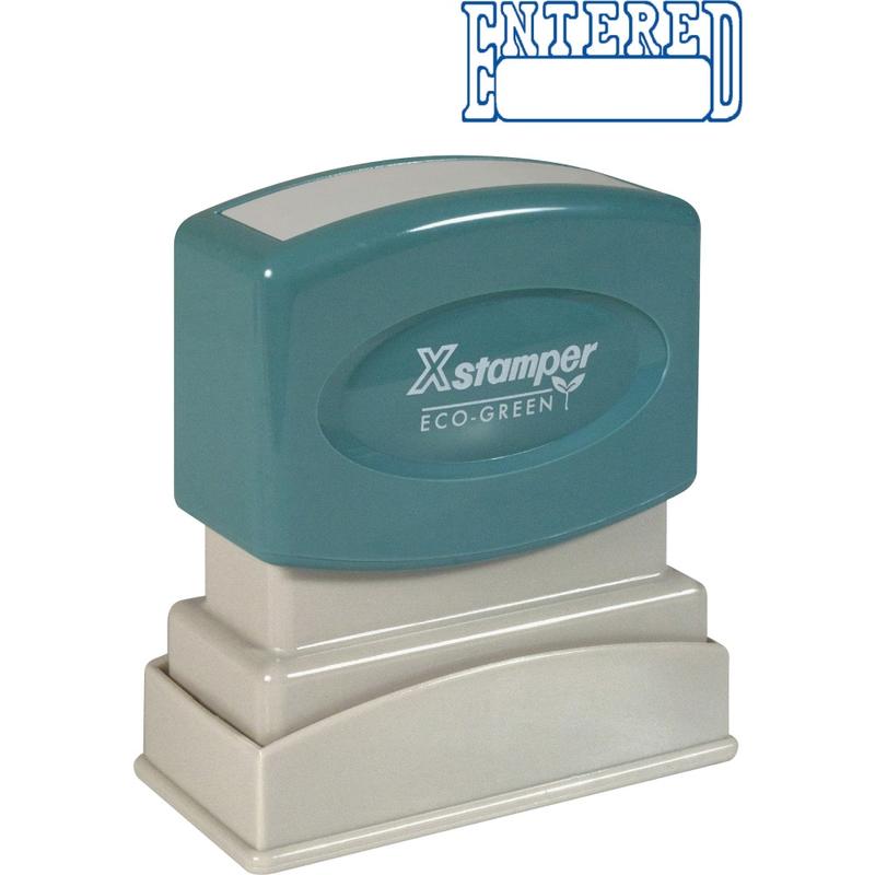 Xstamper One-Color Title Stamp, Pre-Inked, 