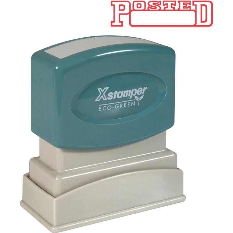 Xstamper One-Color Title Stamp, Pre-Inked, 