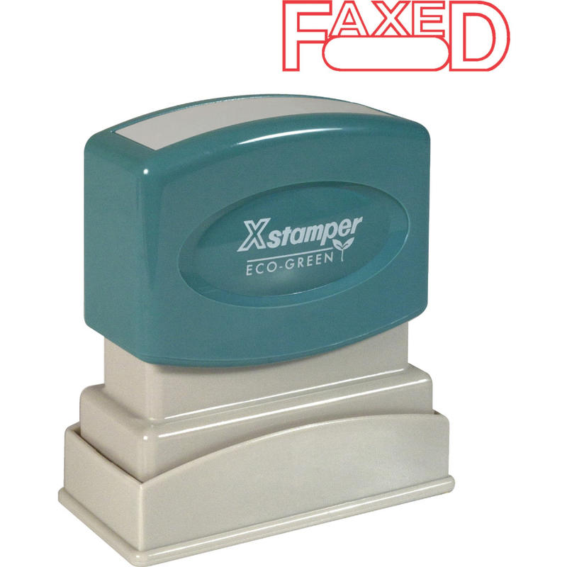 Xstamper One-Color Title Stamp, Pre-Inked, 