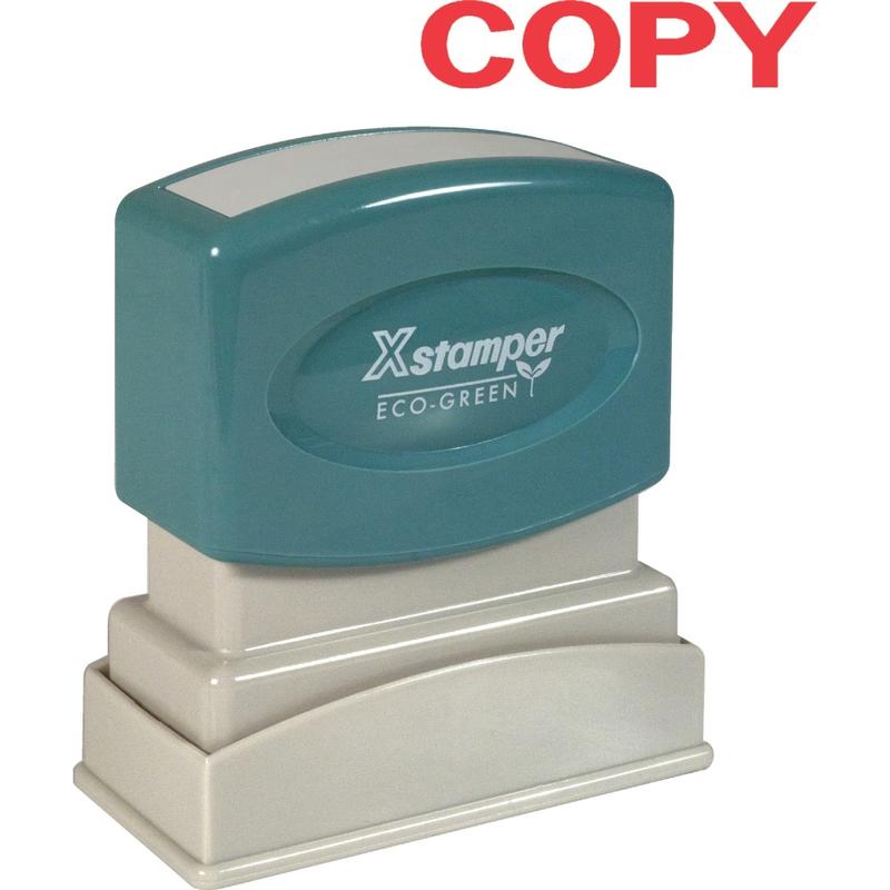 Xstamper One-Color Title Stamp, Pre-Inked, 