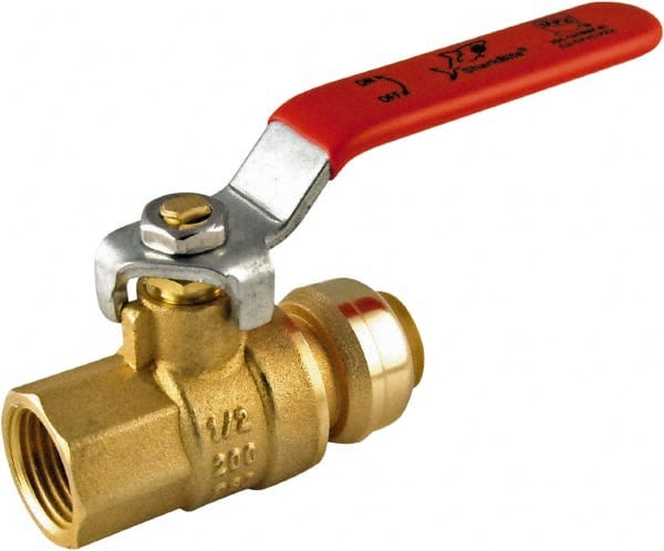 Female Connector Manual Ball Valve: 1/2 x 1/2