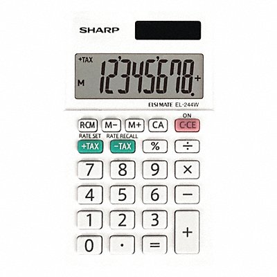 Pocket Calculator LCD 8 Display Digits MPN:EL-244WB