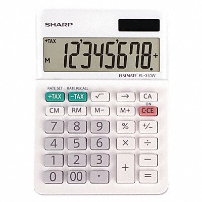 Desktop Calculator LCD 8 Display Digits MPN:EL-310WB