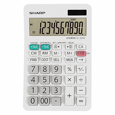 Desktop Calculator LCD 10 Display Digits MPN:EL-330WB