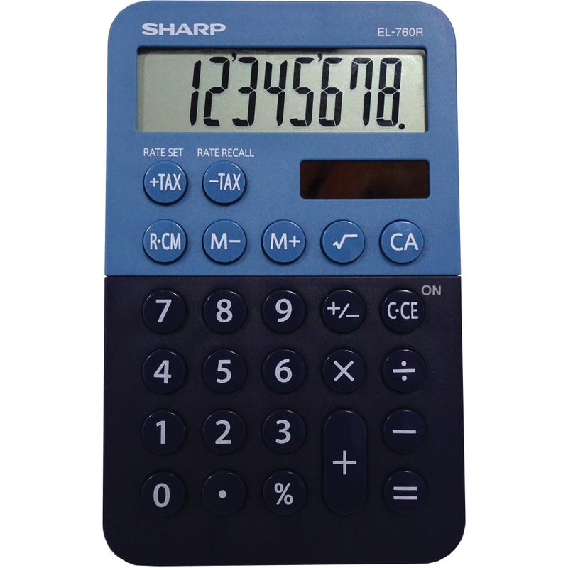 Sharp EL-760RBBL Desktop Calculator (Min Order Qty 8) MPN:EL760RBBL