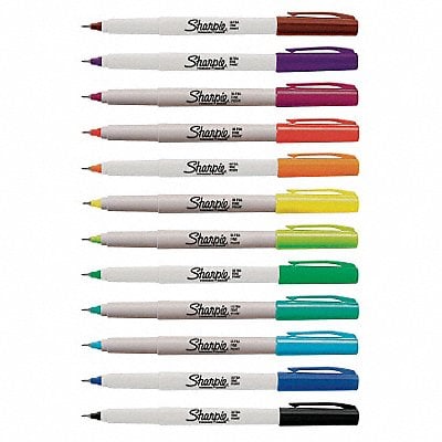 Perm Marker Set Assorted Ultra Fine PK12 MPN:37175PP