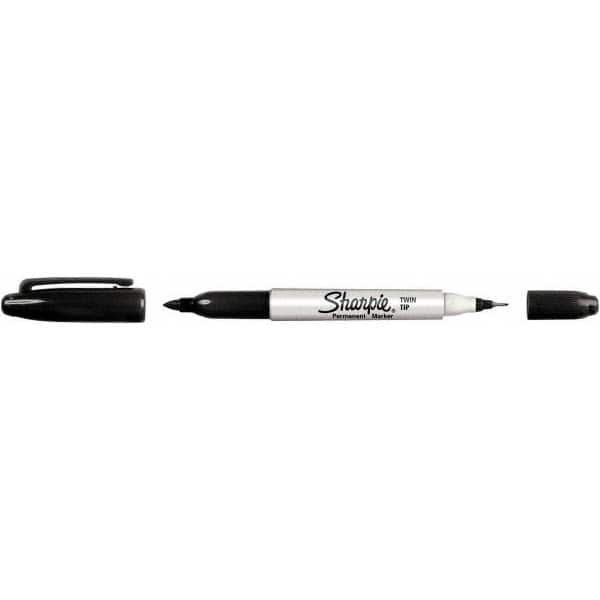 Permanent Marker: Black, AP Non-Toxic, Twin Tip Fine & Ultra Fine Point MPN:32001