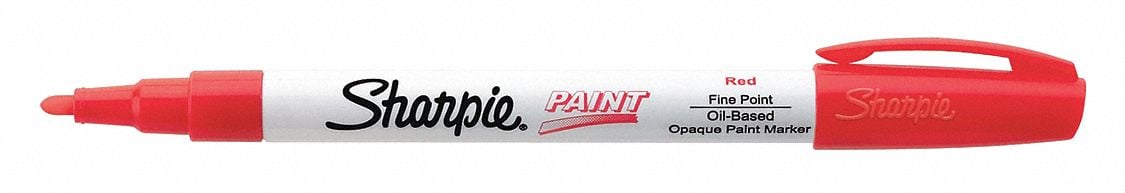 Paint Marker Fine Point Red PK12 MPN:35535