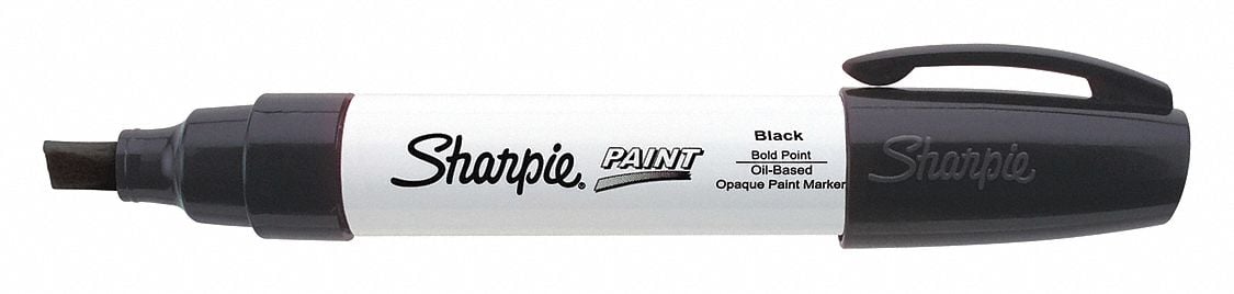 Paint Marker Broad Point Black PK6 MPN:35564