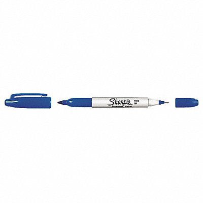 F5596 Twin Tip Permanent Marker Blue PK12 MPN:32003