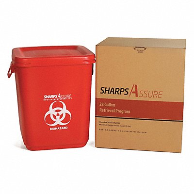 Sharps Container 20 W 28 gal Snap Lid MPN:SA28GU