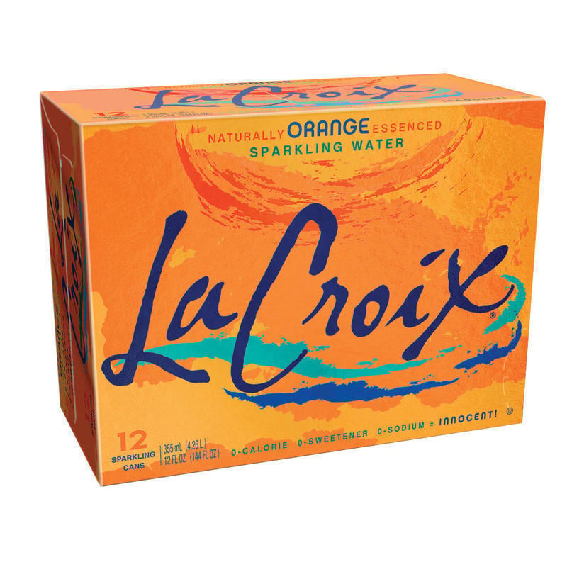 LaCroix Core Sparkling Water with Natural Orange Flavor, 12 Oz, Case of 12 Cans (Min Order Qty 5) MPN:15021241EA