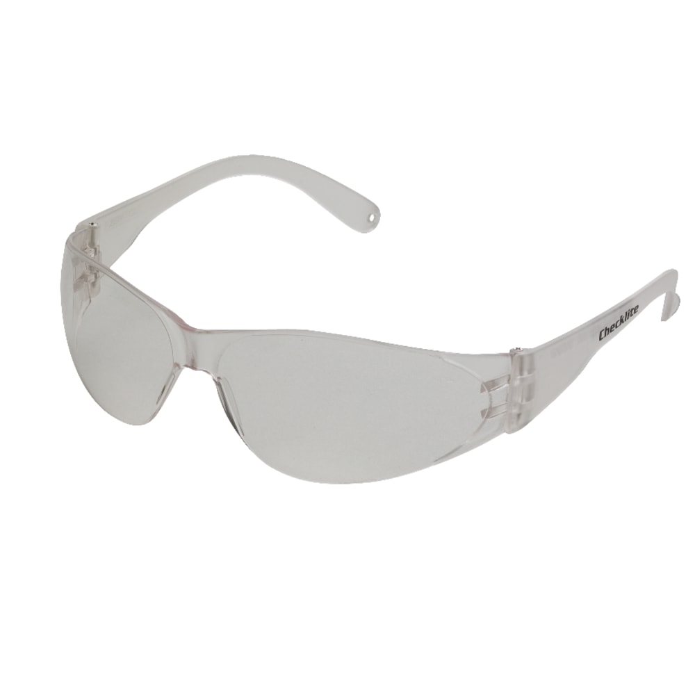 Crews Checklite Safety Glasses, Black Frame, Clear Anti-Fog Lens (Min Order Qty 25) MPN:135-CL110AF