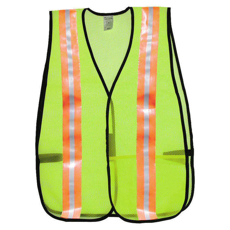 R3 Safety General Purpose Safety Vest, Lime (Min Order Qty 10) MPN:81008