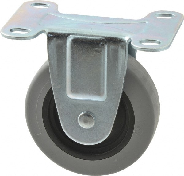 Rigid Top Plate Caster: Polyurethane, 3