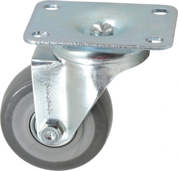 Swivel Top Plate Caster: Polyurethane, 3