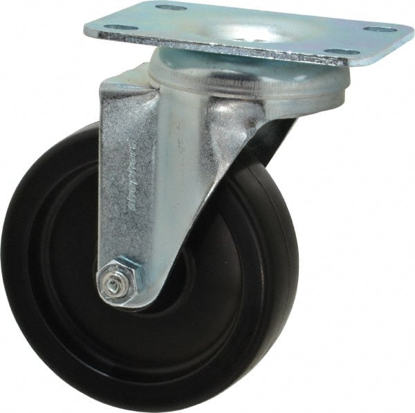 Swivel Top Plate Caster: Polyolefin, 4