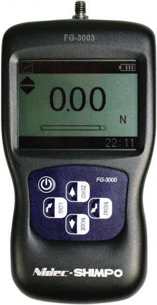 Digital Force Gage: 110 lb Capacity, 0.1 lb Resolution MPN:FG-3008