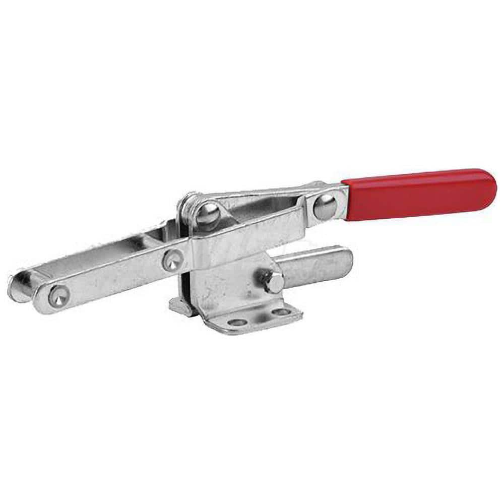 Pull-Action Latch Clamp: Vertical, 375 lb, U-Hook, Flanged Base MPN:40060