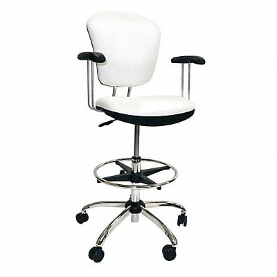 Task Chair Vinyl White 17-25 Seat Ht MPN:1010296