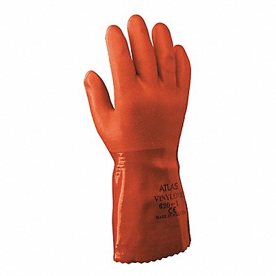 Chem Resist Gloves PVC Orange M/8 PR MPN:620M-08-V