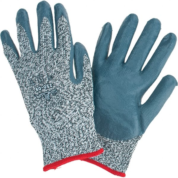 Cut-Resistant Gloves: Size L, ANSI Cut A4, HPPE, Polyester & Spandex MPN:230-09