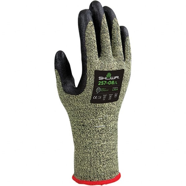 Cut, Puncture & Abrasive-Resistant Gloves: Size L, ANSI Cut A7, ANSI Puncture 2, Foam Nitrile, Kevlar MPN:257L-08