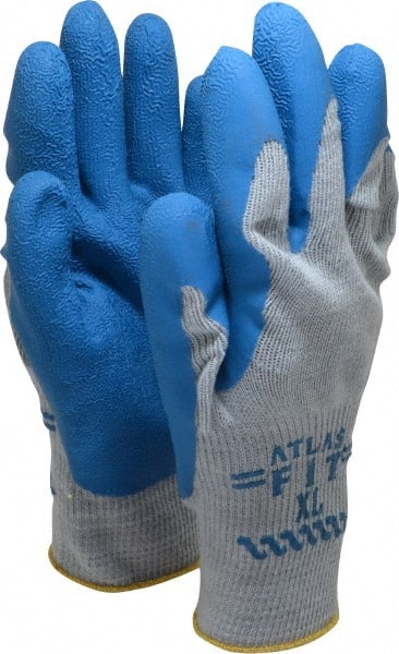 General Purpose Work Gloves: X-Large, Rubber Coated, Cotton Blend MPN:300XL-10