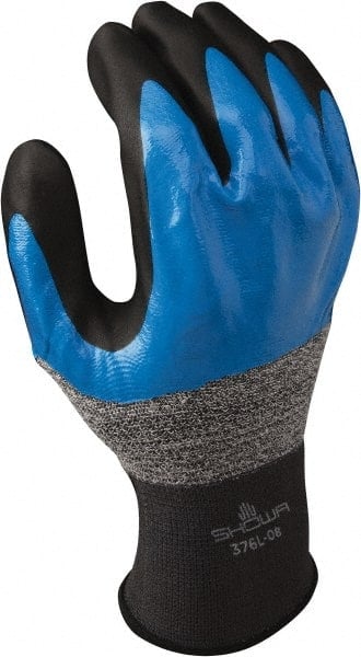 General Purpose Work Gloves: Large, Nitrile Coated, Synthetic Blend MPN:376L-08