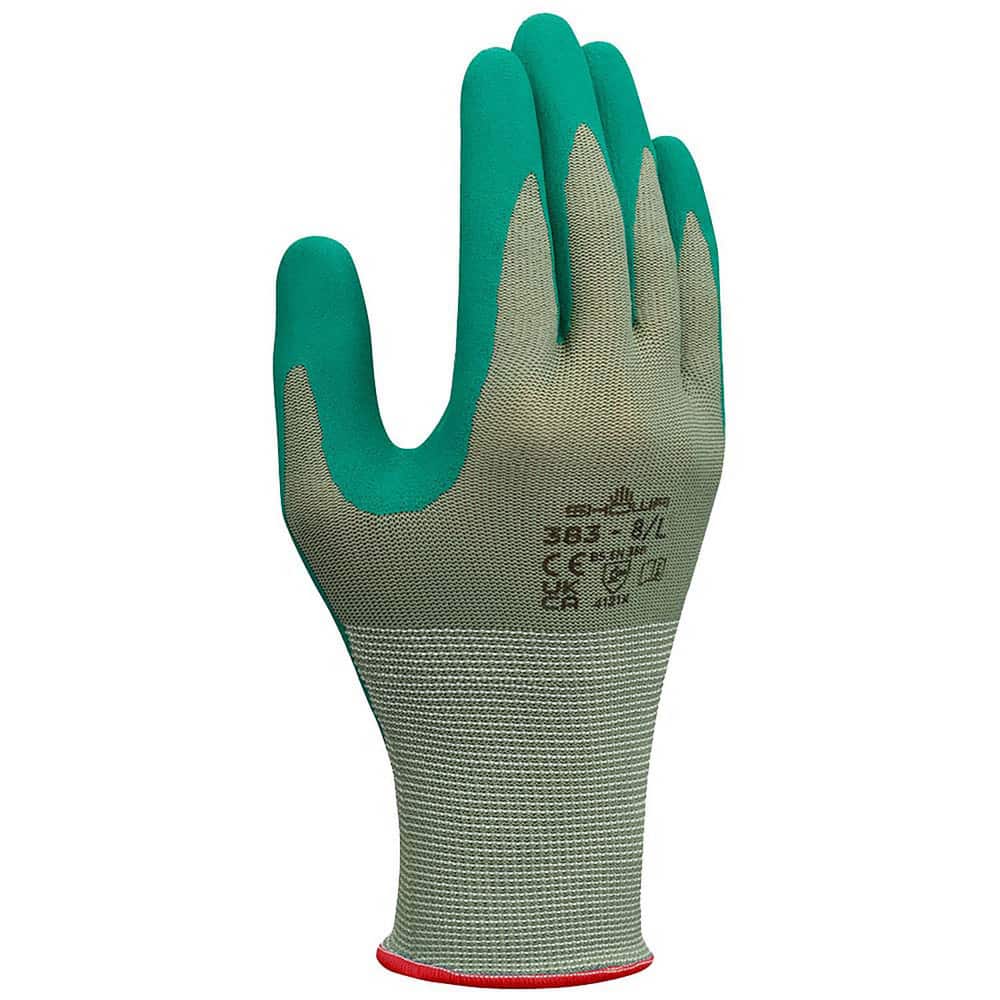 Work Gloves: X-Large, Nitrile-Coated Polyester, General Purpose, Biodegradable MPN:383XL-09
