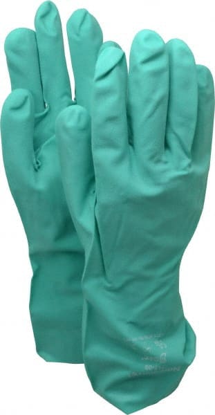Chemical Resistant Gloves: Large, 11 mil Thick, Nitrile-Coated, Nitrile, Unsupported MPN:717-09