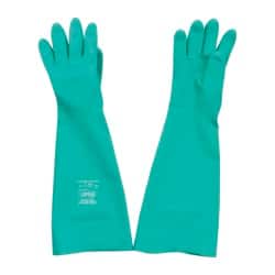 Chemical Resistant Gloves: Medium, 22 mil Thick, Nitrile, Unsupported MPN:747-08