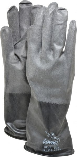 Chemical Resistant Gloves: X-Large, 14 mil Thick, Butyl, Unsupported MPN:874R-10