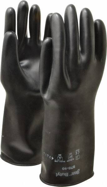 Chemical Resistant Gloves: SHOWA. Size X-Large, 25.00 Thick, Butyl, Unsupported MPN:878-10