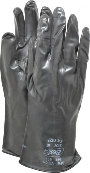 Chemical Resistant Gloves: X-Large, 12 mil Thick, Viton, Unsupported MPN:892-10