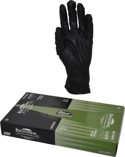 Disposable Gloves: Size Large, 6.0000 mil, Nitrile-Coated Nitrile, Industrial Grade, Unpowdered, Biodegradable MPN:9700PFL