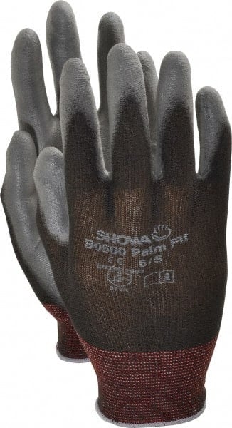 General Purpose Work Gloves: Small, Polyurethane Coated, Nylon MPN:BO500B-S