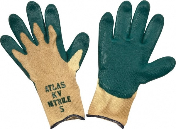 Cut-Resistant Gloves: Size S, ANSI Cut 3, Nitrile, Kevlar MPN:KV350S-07