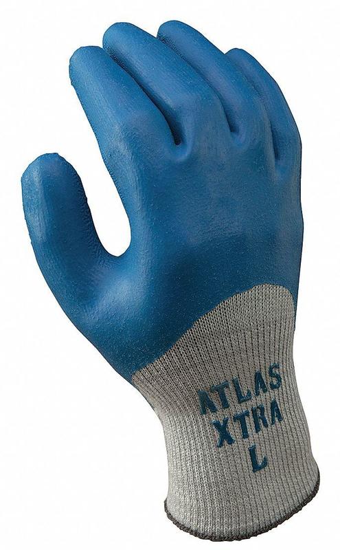 Coated Gloves Blue/Gray L PR MPN:305L-09