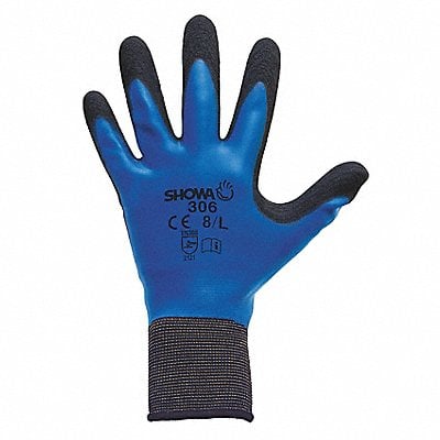 K2520 Coated Gloves Black/Blue L PR MPN:306L-08