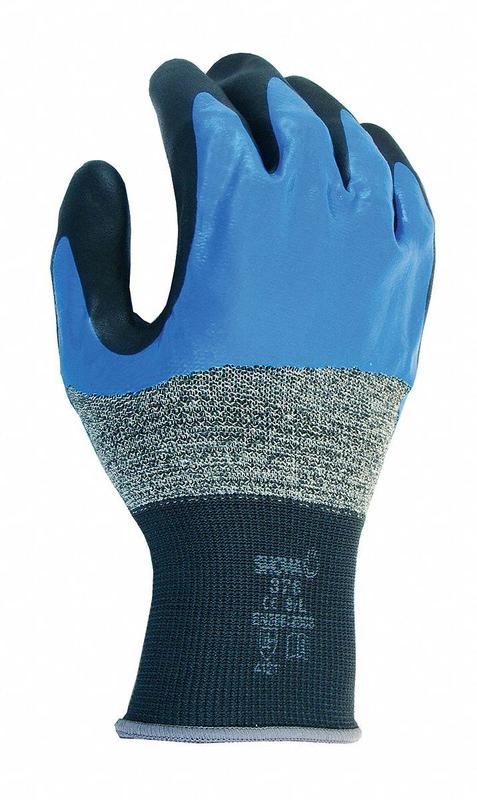 G2406 Coated Gloves Black/Blue M PR MPN:376M-07