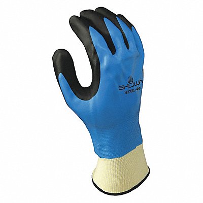 Coated Gloves Black/Blue/White L PR MPN:477L-08