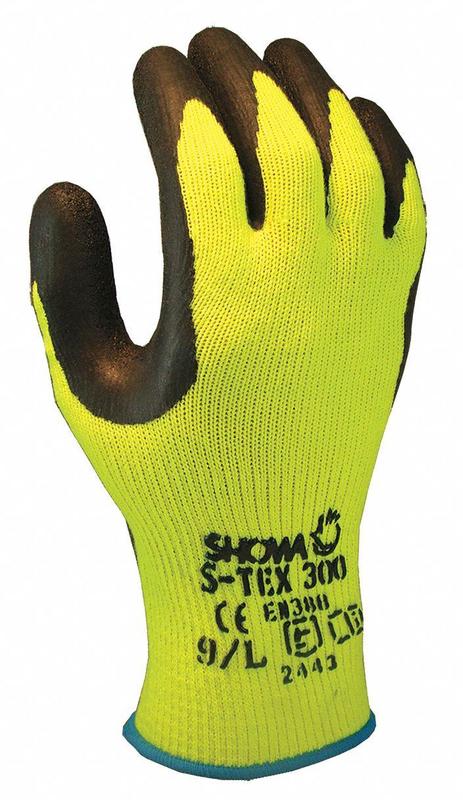 G2616 Coated Gloves Black/Yellow L PR MPN:S-TEX300L-09