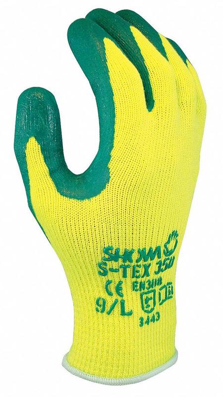 G2618 Coated Gloves Grn/Yl M VF 11V565 PR MPN:S-TEX350M-08