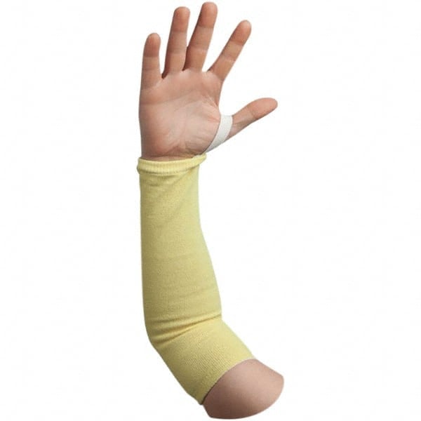Cut & Puncture Resistant Sleeves: Size Universal, Kevlar, Yellow, ANSI Cut A4 MPN:S4561-14T