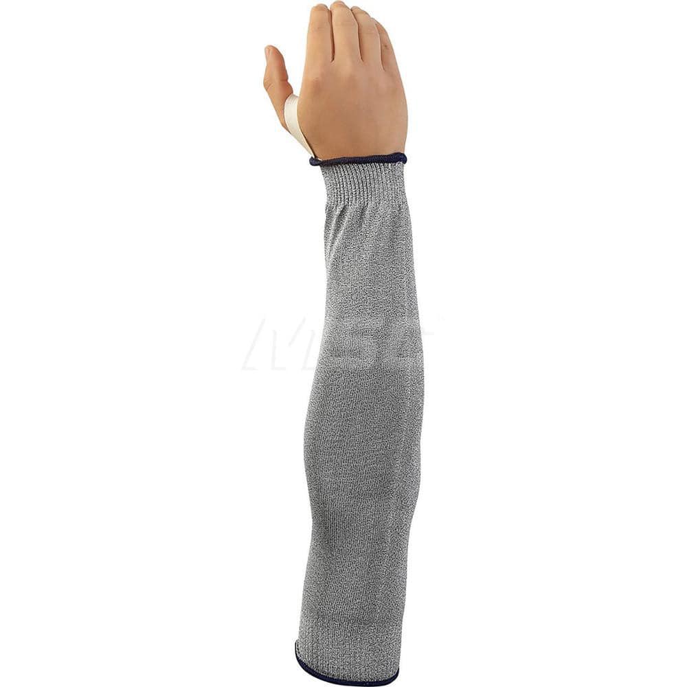Cut & Puncture Resistant Sleeves: Size L, Dyneema & HPPE, Gray, ANSI Cut A4 MPN:S8115L-10