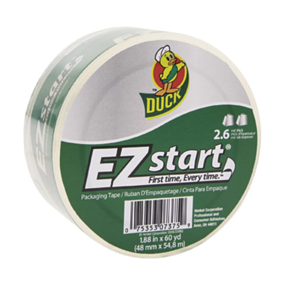 Duck EZ Start Packaging Tape, 1 7/8in x 60 Yd. (Min Order Qty 10) MPN:CS60C